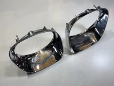 1974 - 1976 Pontiac Firebird Trans Am Pair Chrome Headlamp Bezels GM 74 1975 76