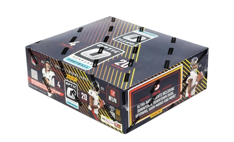 24 DONRUSS OPTIC FOOTBALL HOBBY RETAIL BOX SEALED 6 RC QBs DOWNTOWN/UPTOWNS - Image 2 of 2