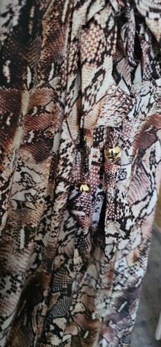 NWT MELISSA ODABASH LOU SNAKE PRINT DRESS SIZE S RRP £450 - Picture 8 of 8