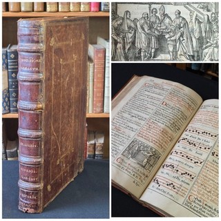 1611 FOLIO CATHOLIC CHURCH Pontificale Romanum Clementis VIII WOODCUTS RARE