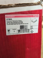 Wiremold Legrand EFB6S Evolution Series Floor Box, Steel, Recessed, White