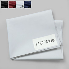 Blackout Drapery Fabric White Lining Sold by Yard 110" wide light weight