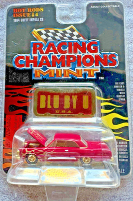 Racing Champions Mint  64 Chevy Impala SS BLU BY U Issue 4. Gold Strike Chase.