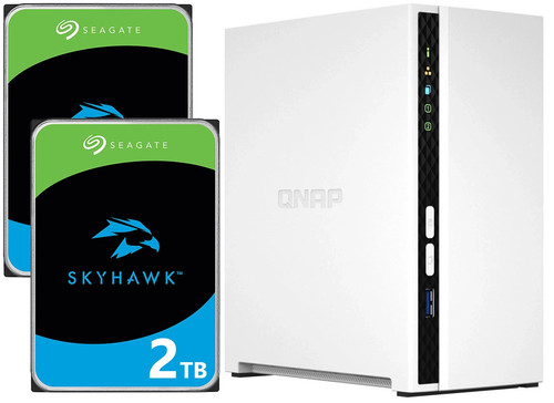 Serwer QNAP TS-233 NAS 4 TB (2x2TB) Seagate IronWolf - Zdjęcie 2 z 4