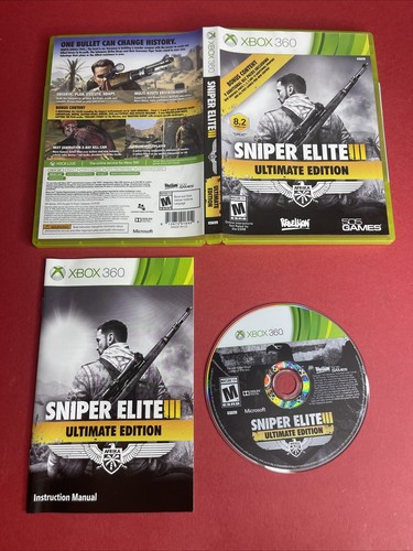 Sniper Elite III Ultimate Edition (Microsoft Xbox 360, 2015) komplett CIB getestet