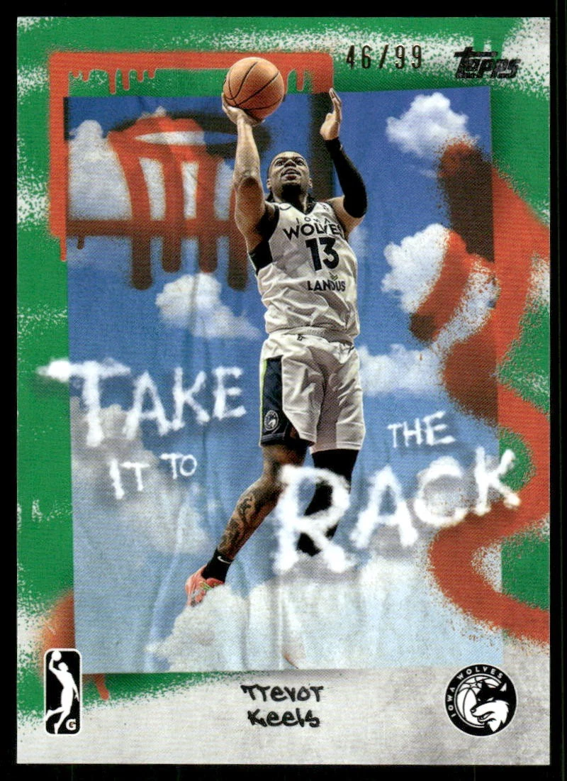 2024-25 Topps G League Take it to the Rack Green #TB13 Trevor Keels /99 - BSK
