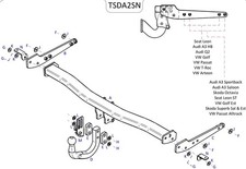 Towtrust Swan Neck Automotive Towbar For Volkswagen T-Roc SUV 2018-Onwards
