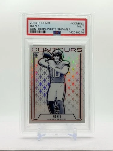 2024 Panini Phoenix BO NIX #CON-BNX Contours WHITE SHIMMER Rookie RC PSA 9 🔥