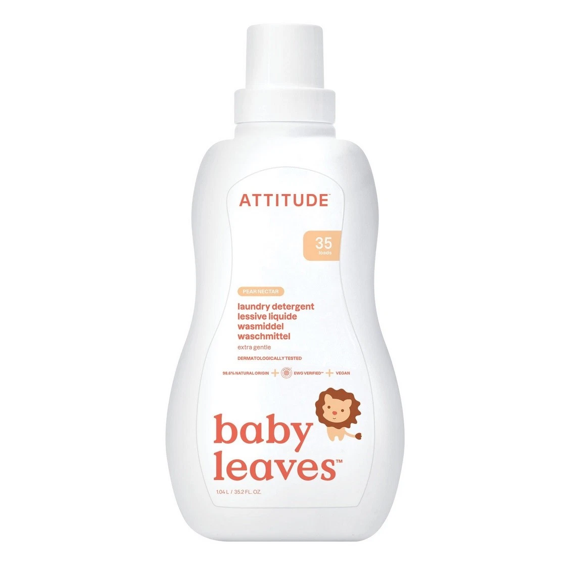 Baby Laundry Detergent - Pear Nectar, baby leaves, ATTITUDE
Opens in a new window or tab