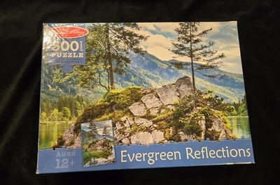 "Evergreen Reflections" 500 Large Blue Board Pieces - Image 1 of 4