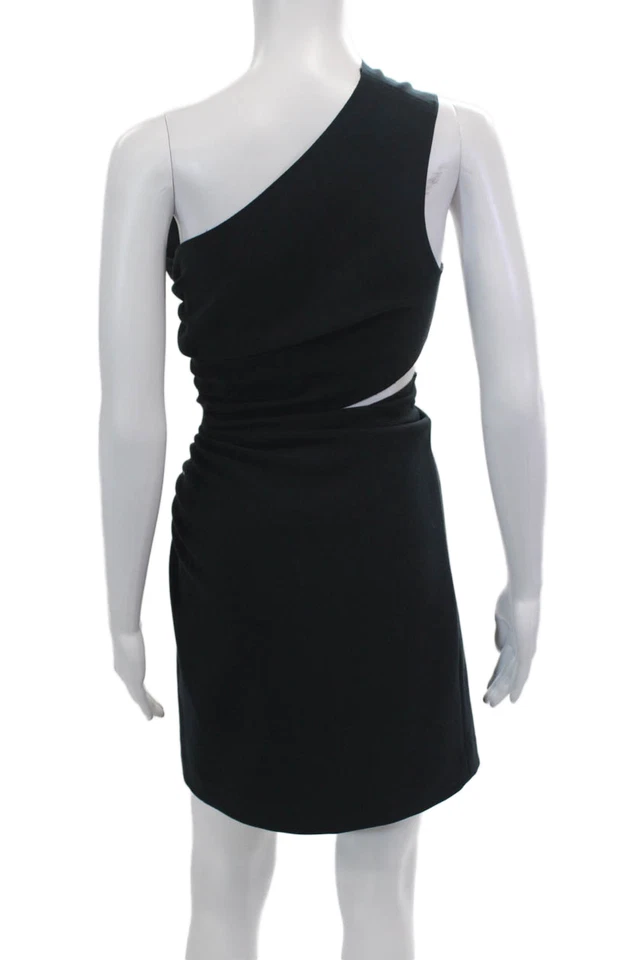 Vestido Elizabeth and James para mujer con cremallera en un hombro recortado azul marino talla 4 Foto 3 de 4