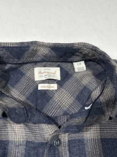 Weatherproof Vintage Luxe Flannel Button-Down Shirt Men's L Plaid Lumberjack - Picture 4 of 7