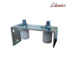 Adjustable 2 Roller Guide Plate L Bracket for Sliding Gates