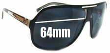 SFx Replacement Sunglass Lenses fits Von Zipper Hoss - 64mm Wide