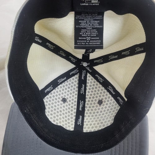 Titleist Golf Hat Pro V1 Fitted Size L/XL Gray White Trucker Mesh Hat Cap FJ - Picture 8 of 8