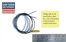 NTC Temperature Sensor Probe 30'', UL4413, Waterproof, 10kΩ 1%, Beta 3965K ±1%