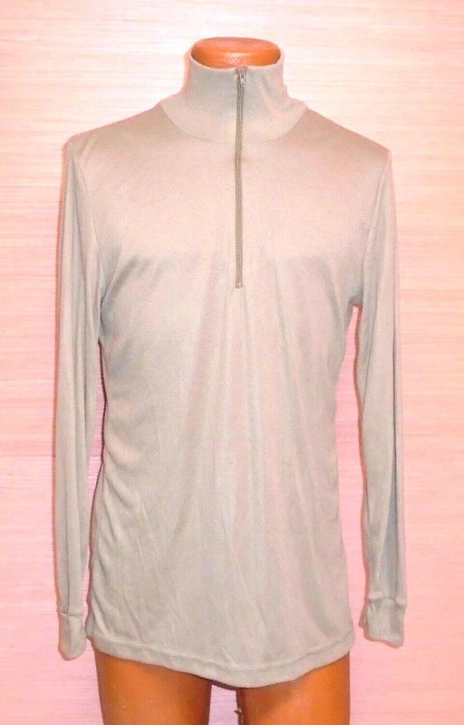 US Military Men's Lightweight Cold Weather Undershirt L Polypro Brown NEW/SEALED