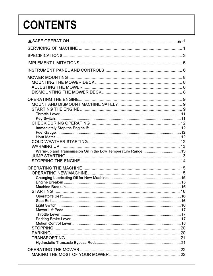 ZeroTurn Mower Operator Manual Kubota Z122E Z121S Z125E Z125S eBay
