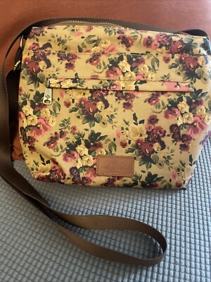 Patricia Nash Women's Carmini Sling CROSSBODY Patina Coated Antique Rose EUC
