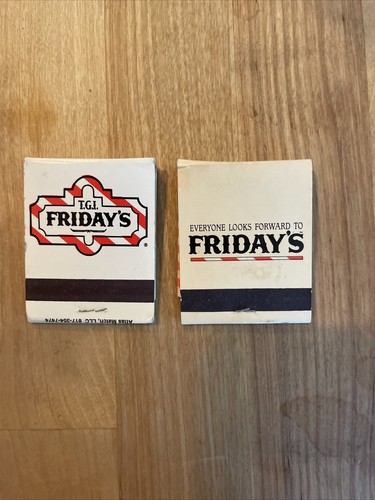 Vintage Matchbooks Full Unstruck T.G.I Fridays In Here Its always Friday Atlas - Picture 2 of 4
