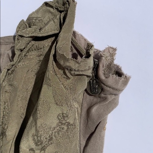 NEW Anthropologie Odd Molly Shivers strap green & gold boho dress size 1 XS - Picture 5 of 7