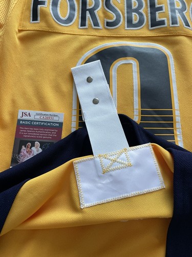 Signed Filip Forsberg Nashville Predators Adidas Authentic Home Jersey (Gold) 56 - Picture 6 of 8