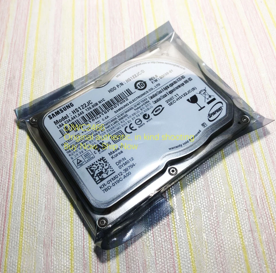 Samsung Spinpoint N1C 120GB Internal 5400RPM 1.8" (HS122JC) CE HDD - Image 3 of 4