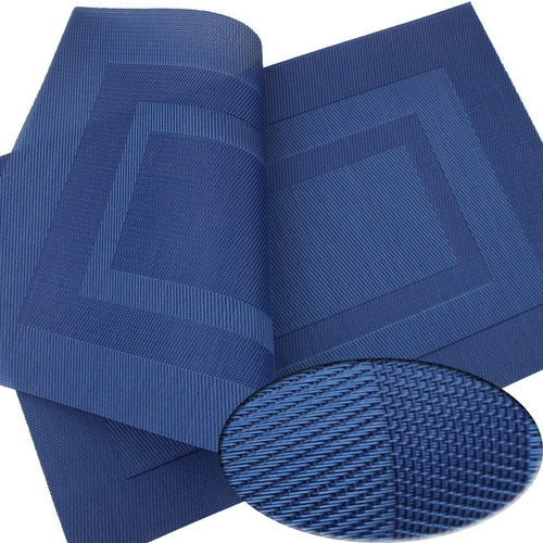 Set of 4 Washable Woven Table Mats Elegant & Durable for Dining Table 18 x 12 - Picture 6 of 9