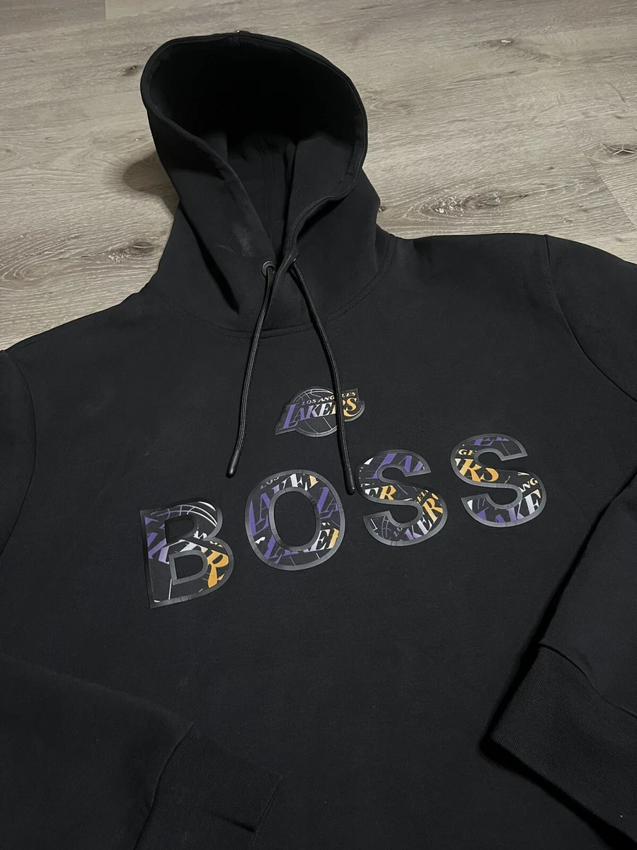 BOSS - BOSS & NBA cotton-blend zip-up hoodie