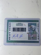 2019 Contenders Draft Picks Kody Hoese Draft Ticket Auto Building Blocks #2/10