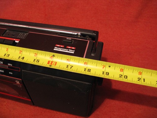 Vintage Montgomery Ward JSJ 39607 Portable Boombox Ghetto Blast Double Cassette - Picture 10 of 15