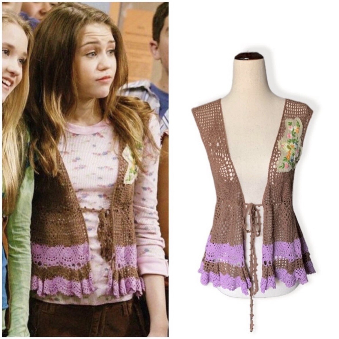 ASO Hannah Montana! Miley Stewart’s Crochet Vest! Season 1, Episode 14