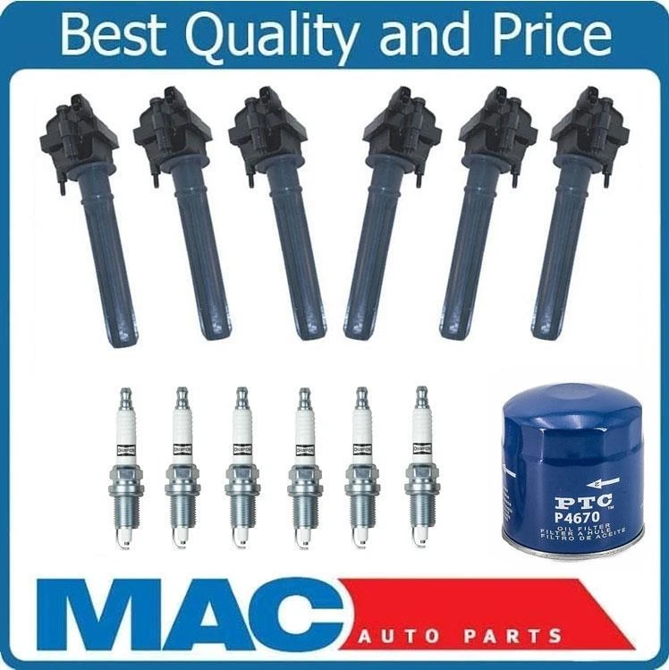 Bobinas de encendido bujías de platino filtro de aceite para Chrysler 300M 3,5 L 1999-2005 Foto 2 de 4