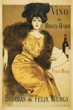 Fashion Lady Rioja Haro Wine Felix Murga Spanish Vintage Poster Repro FREE S/H