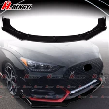 For Hyundai Veloster N 2018-2022 Front Lip Splitter Body Kits Gloss Black