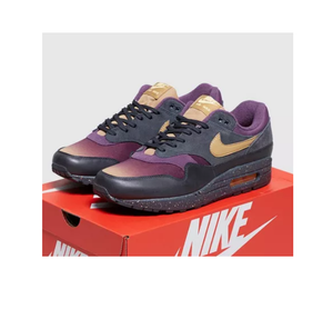 NIKE AIR MAX 1 PREMIUM MEN'S SHOES ANTHRACITE PURPLE GOLD 875844-002 SZ 9/9.5/10 NIKE AIR MAX 1 PREMIUM MEN'S SHOES ANTHRACITE PURPLE GOLD 875844-002 SZ 9/9.5/10