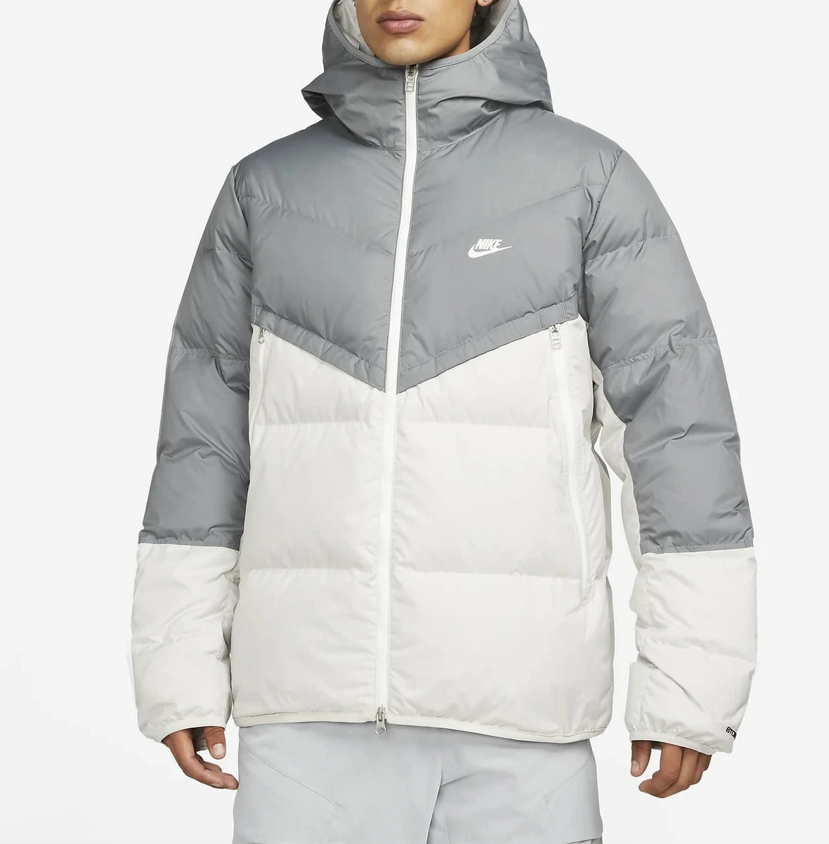 White nike sale puffer jacket mens