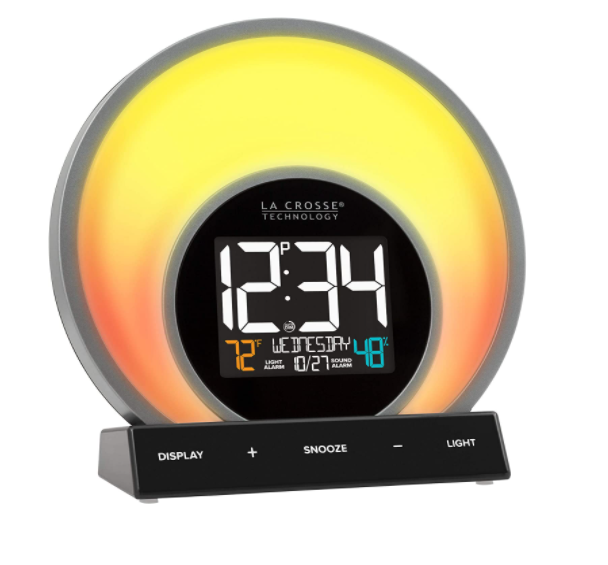 La Crosse Technology, Ltd. C80994 Soluna Mood Light Alarm Clock, Black eBay