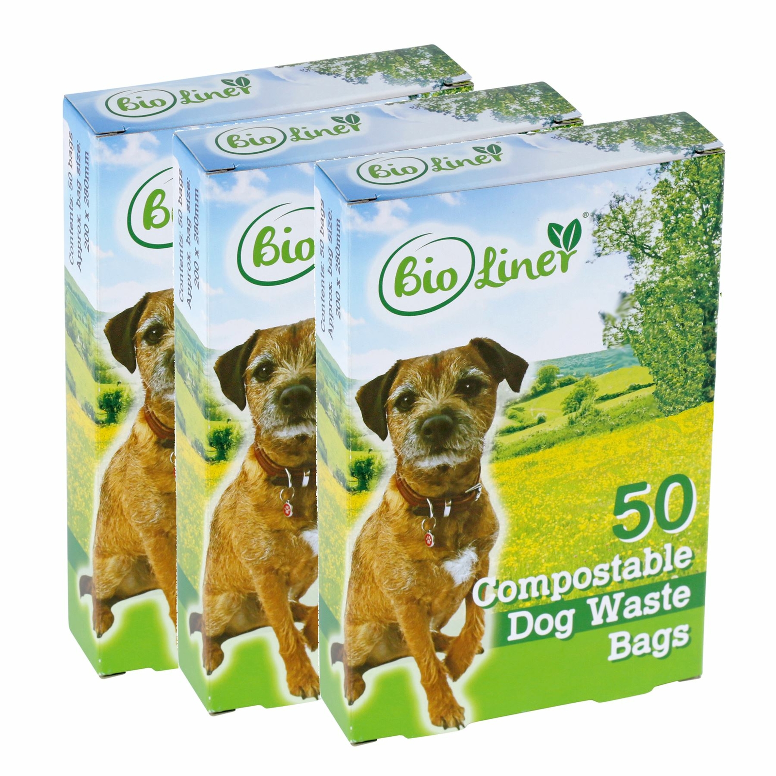 150 x BioLiner Dog Waste Bags – Compostable Dog Waste/Poo Bags – EN 13432