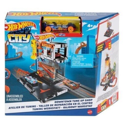 NEW in box Hot Wheels City Tune up Garage Downtown Tune Up Shop | eBay
