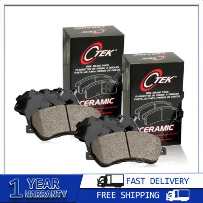 Front + Rear Ceramic Brake Pads 2SET Fits Mercedes-Benz CLK320 2000 2001 2002