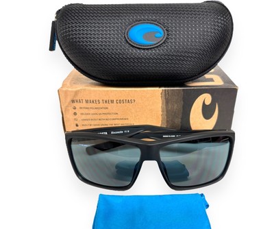 Costa Del Mar Rinconcito Sunglasses Matte Black Gray Poly Polarized 580P w/case