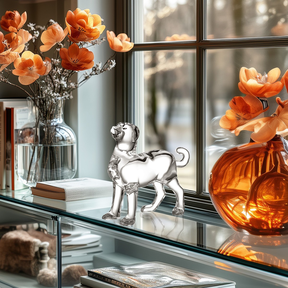 NEW Baccarat 2811187 Zodiac Crystal Clear Dog 2018 Figurine