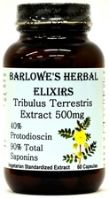 Tribulus Terrestris | 40% Protodioscin | 500mg | Stearate Free |Bottled in Glass