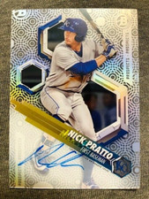 2018 Bowman High Tek Nick Pratto Rookie RC Prospects Auto Autograph Card