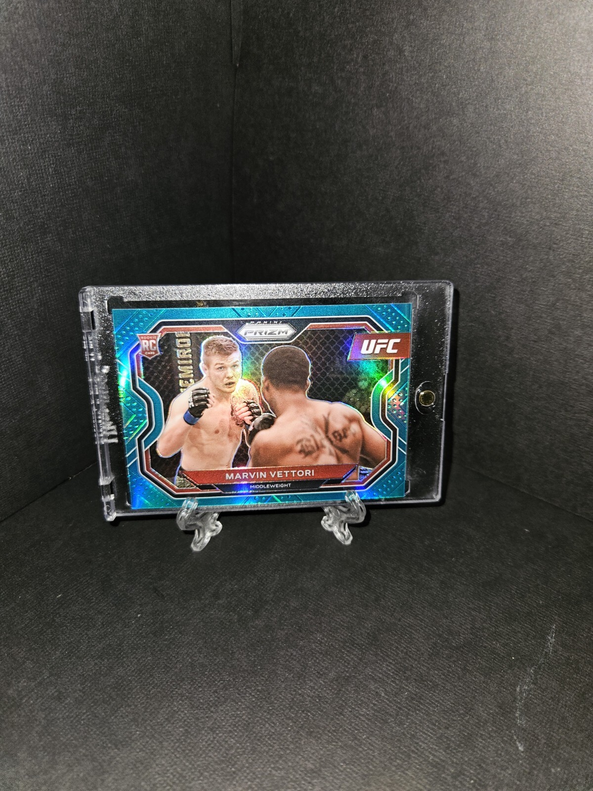 2021 Panini UFC Prizm MARVIN VETTORI RC ROOKIE Teal Prizm Refractor No143 #42/49