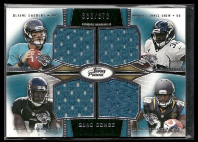 2013 Topps Prime Quad Combo Gabbert / MJD / Blackmon / Robinson #QCR-GJBR /373