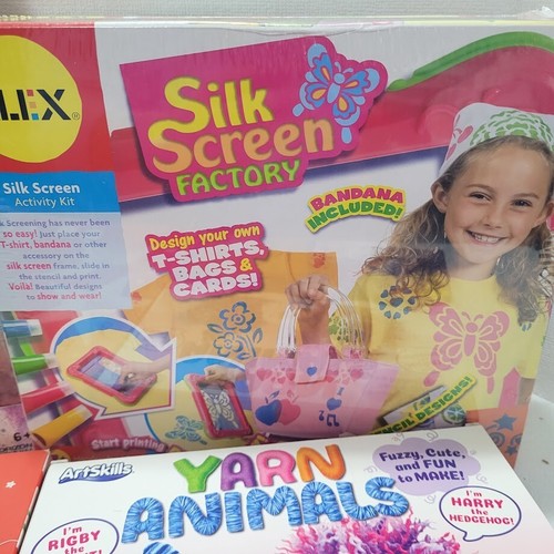Bastelset Set für Kinder - Badebomben, Garntiere, Lichterstern, Siebdruck, DIY - Bild 2 von 8