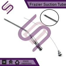 3 X Frazier Suction Tube with atraumatic Tip FR 12 x 20 cm Surgical Instruments