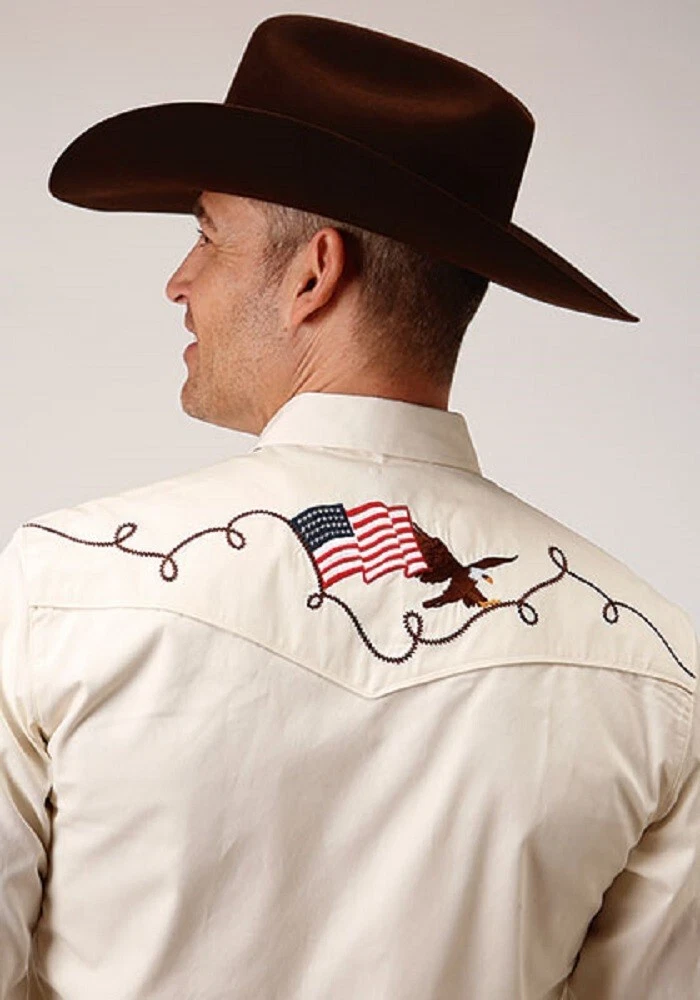 Roper embroidered western shirts clearance